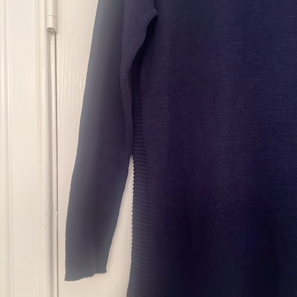 Lilly Pulitzer Girls Ramona Fringe Sweater in Navy Size XL (14-16) - Picture 6 of 9